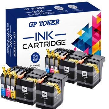 10x TUSZ DO DRUKARKI BROTHER DCP-J105 J100 MFC-J200 DCP-J100 Series 2 CMYKK
