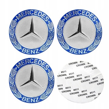 4SZT MERCEDES-BENZ NAKLEJKI EMBLEMATY LOGO 65MM