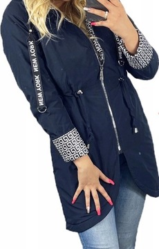 NEW YORK PRZEJŚCIOWA DAMSKA KURTKA Z KAPTUREM 3XL