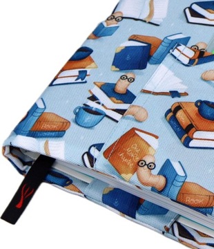 Etui, otulacz, okładka na książkę Bookworm Blue