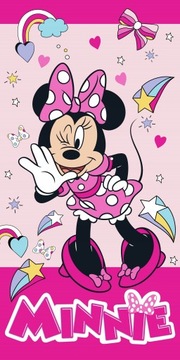 Myszka MINNIE minie Mouse kolorowy ręcznik kąpielowy 70x140