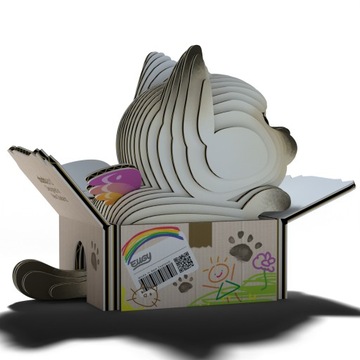 Сиамский котенок мокко - Эко 3D-пазл - Eugy