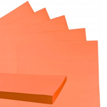 PAPIER KOLOROWY POMARAŃCZOWY 100 KARTEK A4 EKOLOGICZNY 90 gr