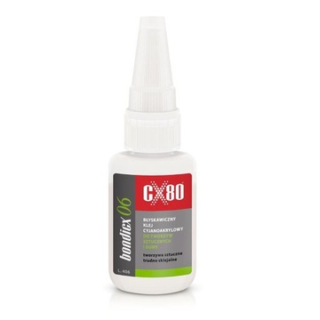 CX80 klej cyjanoakrylowy BONDICX 06 błyskawiczny 20g