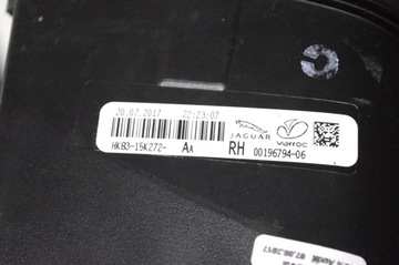 JAGUAR F-PACE 2017 PRAVÁ STRANA SVĚTLA ZADNÍ KRYT KUFRU