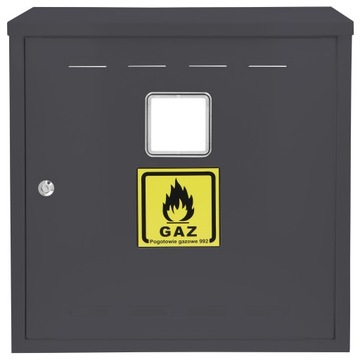 SZAFKA GAZOWA SKRZYNKA 40x40x25 ANTRACYT