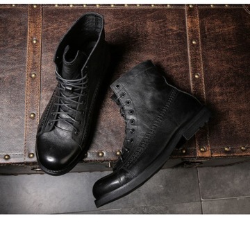 Wojskowy Sztyblety męskie skórzane Martin buty
