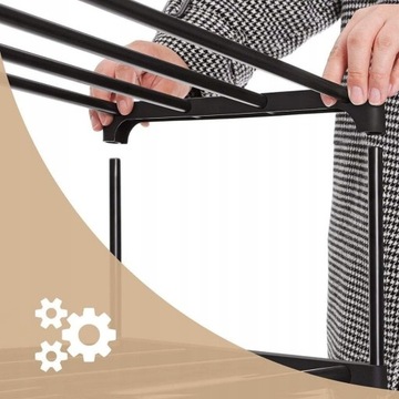 Szafka na Buty Stojak Na Obuwie Regał Modułowy Czarny Loft