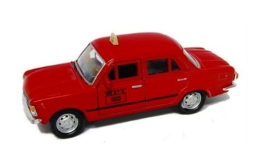 FIAT 125P 1:39 TAXI CZERWONY
