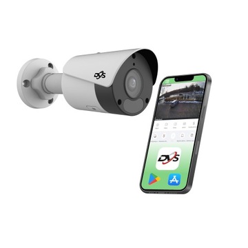 ZEWNĘTRZNA TUBOWA KAMERA IP 2 MPx POE ONVIF MIKROFON BIAŁA TUBA DVS FULL HD