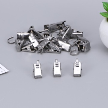 ЗАЖИМЫ ДЛЯ ДУШЕВЫХ ШТОР КРЮЧКИ ДЛЯ ДУШЕВЫХ ШТОР 20 ШТ.