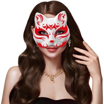 МАСКА ДЛЯ КОШКИ ДЛЯ РАСКРАСКИ DIY Чистая БУМАГА БЕЛАЯ 6 ШТ.