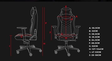 Fotel Gamingowy Biurowy Komputerowy GENESIS Nitro 890 G2 Czarny