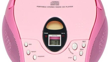 LENCO SCD-24 CD FM-радиоплеер Розовый