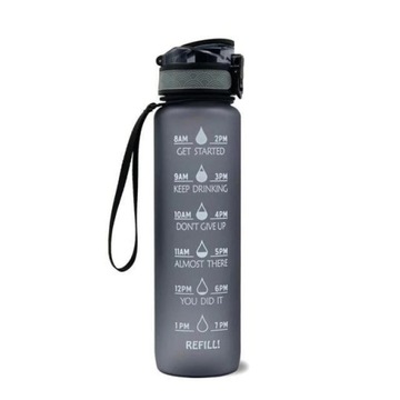 1L Track water bottle - Motivation - Time marker