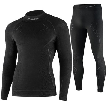 BRUBECK MERINO wełniana bielizna termoaktywna MĘSKA do sportów zimowych 2XL