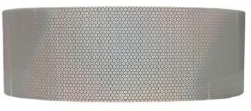 СВЕТООТРАЖАЮЩАЯ ЛЕНТА САМОКЛЕЯЩАЯСЯ НАКЛЕЙКА БЕЛАЯ 15см