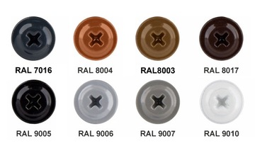 Шурупы с шайбами ​​для дерева 4,2x 19 мм RAL 9005 250 шт. Этанко GM-S