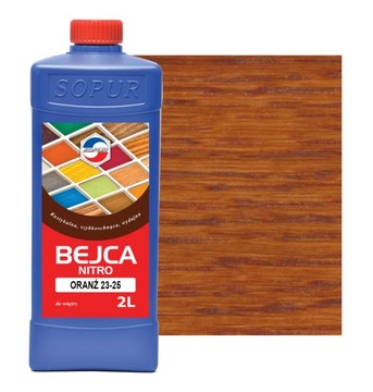 Bejca nitro SOPUR oranż 23-25 2l do drewna 2325