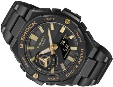 STALOWY CZARNY G-SHOCK PREMIUM CARBON GST-B500BD-1A9ER SOLARNY BLUETOOTH