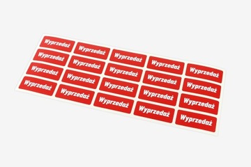 Naklejki , Arkusz naklejek /WYPRZEDAŻ/prostokątne/380 x145 mm
