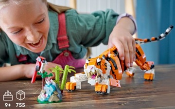 LEGO Creator ТИГР 31129 ПОДАРОК ​​ДЛЯ ДЕТЕЙ 9, 10, 12 ЛЕТ, ЖИВОТНЫЕ