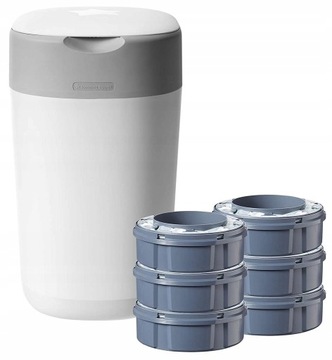 TOMMEE TIPPEE KOSZ TWIST & CLICK + 6 WKŁADÓW