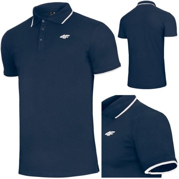 KOSZULKA MĘSKA POLO 4F POLÓWKA 0719 T-SHIRT BLUZKA SPORTOWA NA CO DZIEŃ S