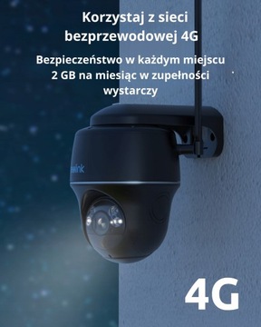 Камера Reolink GO PT PLUS 4G LTE SIM 2K 5 МП | ЧЕРНЫЙ аккумулятор + КАРТА 256 ГБ