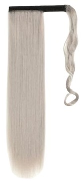 DOCZEPIANY szary KUCYK kitka 60cm jak NATURALNE