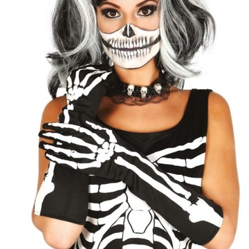 ПЕРЧАТКИ скелет скелет Хэллоуин ДЛИННЫЕ