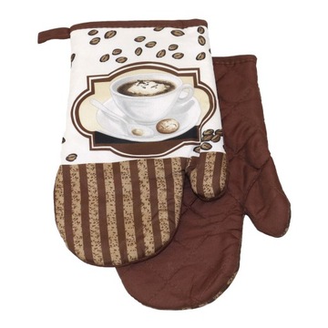 Rękawice Kuchenne Magnes Cappuccino Kawa Filiżanka