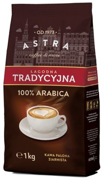 KAWA ASTRA ŁAGODNA TRADYCYJNA ZIARNISTA 1 KG