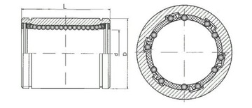 ЗАКРЫТЫЙ ЛИНЕЙНЫЙ ПОДШИПНИК LM25UU ВЫСОКОГО КАЧЕСТВА С ЧПУ