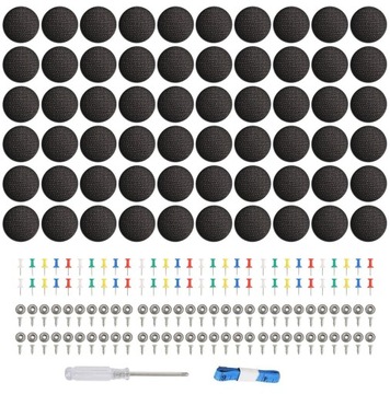 ZESTAW NAPRAWCZY DO PODSUFITKI SAMOCHODOWEJ CZARNY DO NAPRAWY 100szt