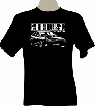 KOSZULKA T-shirt z nadrukiem VW SCIROCCO mk1