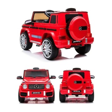 MERCEDES G63 АККУМУЛЯТОРНЫЙ АВТОМОБИЛЬНЫЙ КОЖАНЫЙ ДИСТАНЦИОННЫЙ 12V7Ah АВТОМОБИЛЬ 4-ДВИГАТЕЛЬНЫЙ 4x4