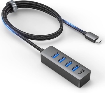 UNI Hub USB C z przedłużaczem o długości 120 cm