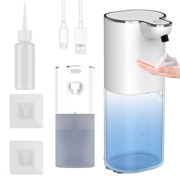 AUTOMATYCZNY DOZOWNIK MYDŁA 400 ML ŁADOWANY PRZEZ USB 4 REGULOWANE POZIOMY