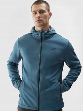 Kurtka Męska 4F Softshell Wiosenna Przejściowa 4FAW23TSOFM156-32S-L