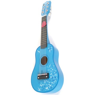 GITARA dla dzieci KLASYCZNA NIEBIESKA 53 cm DREWNO