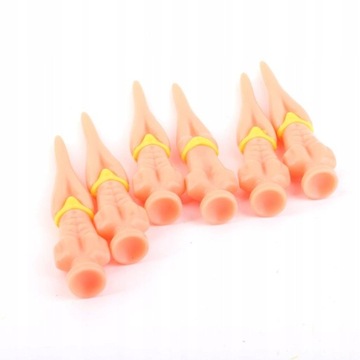 6xPlastic Nowość Model męski Tees Golf Tees Tool