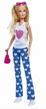 LALKA STEFFI JEANSOWA MODA JEANS SERDUSZKA SERCA