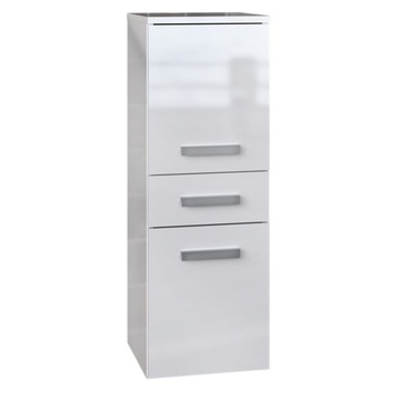 SZAFKA ŁAZIENKOWA STOJĄCA Z SZUFLADĄ SŁUPEK STOJĄCY 85X30X30 NELVDDS POŁYSK