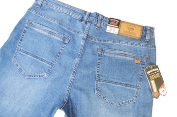 DUŻE DŁUGIE spodnie jeans CLUBING pas 116-118cm W42 L32