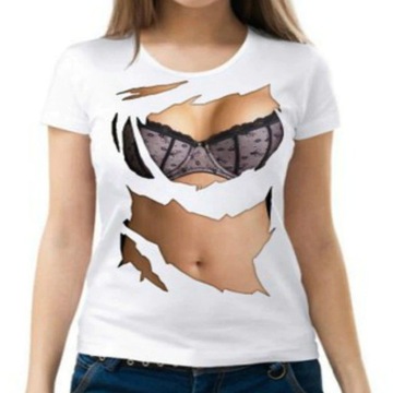 DAMSKA KOSZULKA 3D T-SHIRT ZABAWNA CIAŁO