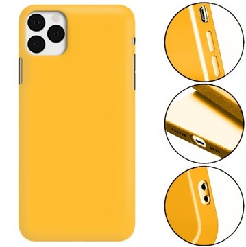 ETUI MATOWE POMARAŃCZOWY do IPHONE 11 PRO Smooth