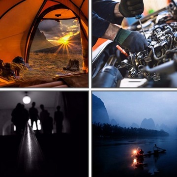 БОЛЬШАЯ лампа для мастерской 230В 20Вт с кабелем 10м HOOK MAGNET фонарик 120 LED