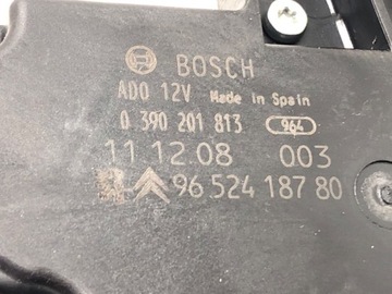 MOTOR STĚRAČE ZADNÍ PEUGEOT 207 9652418780 HATCHBACK 06-15 MOTOREK