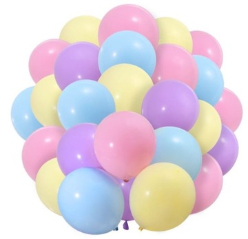 Balony pastelowe mix 30 szt wesele urodziny 30 cm